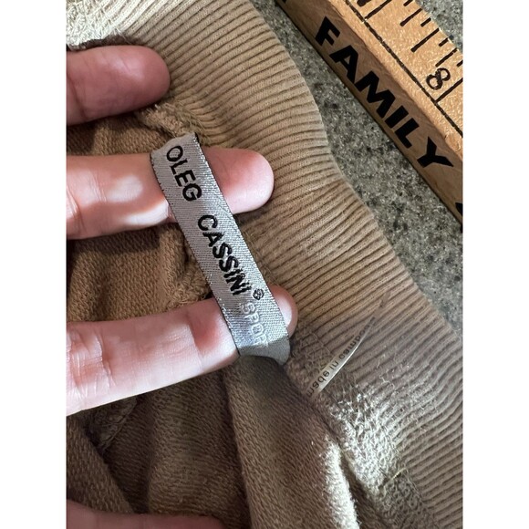 Oleg Cassini Sport Tan Lounge Sweatpants Relax Wide Leg Comfort Men XL - Picture 5 of 14